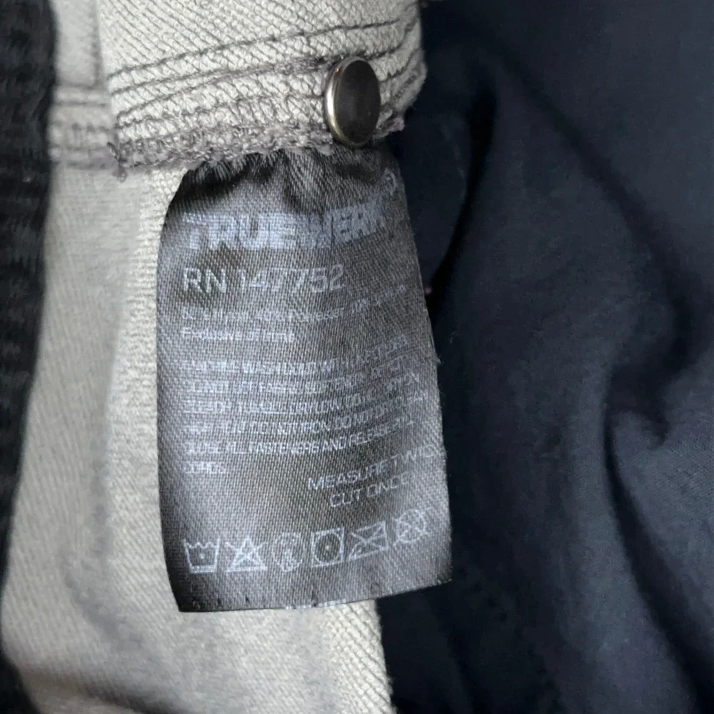 TRUEWERK T2 WerkPant Men's 38x34 Deep Grey Straight Stretch Technical Work Pant